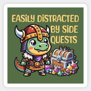 Easily Distracted By Side Quests Sticker